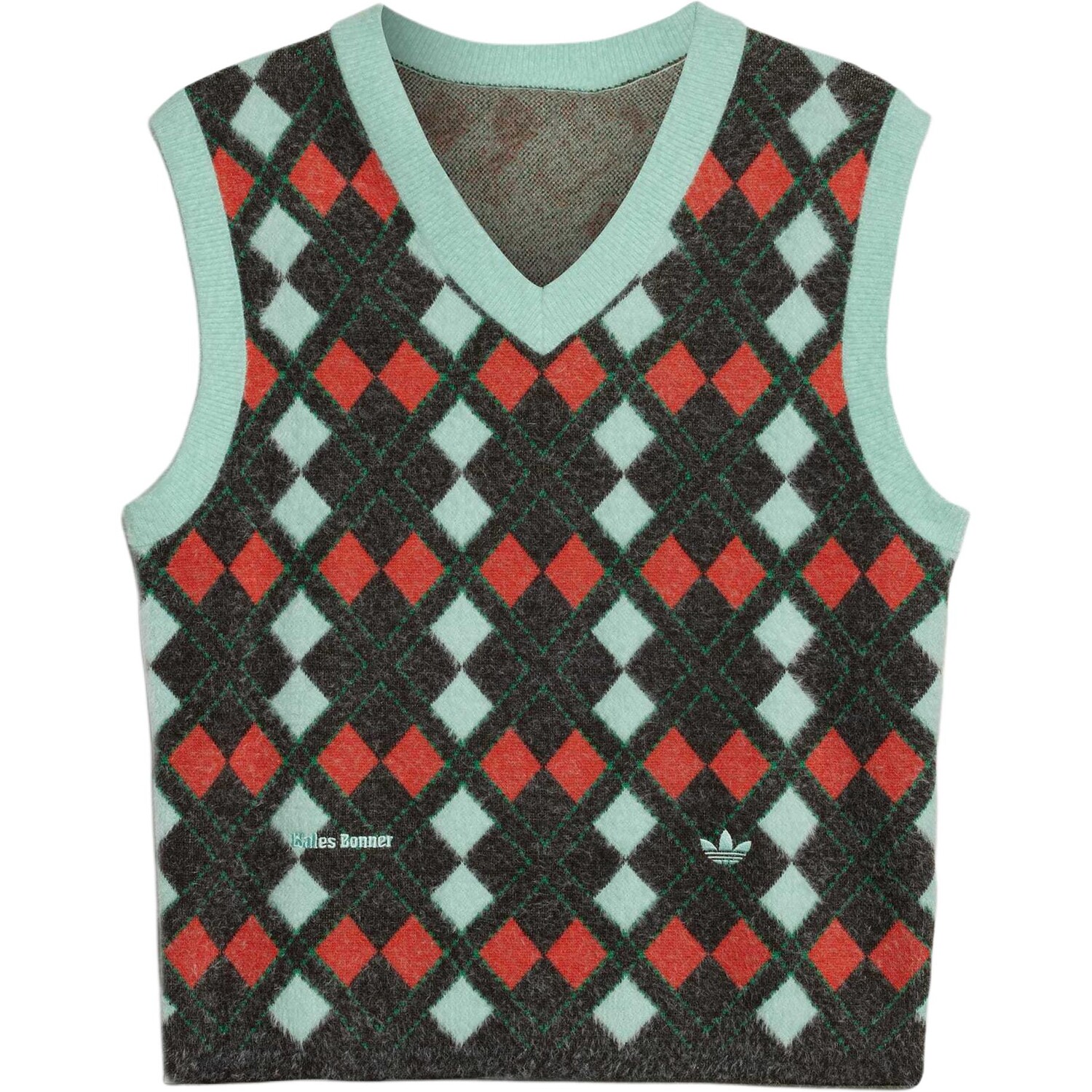 

Майка Adidas X Wales Bonner Knit Adidas Originals, зеленый