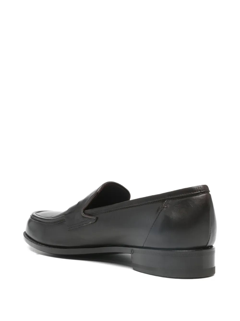 Кожаные лоферы на плоской подошве Lardini, коричневый — фото 3