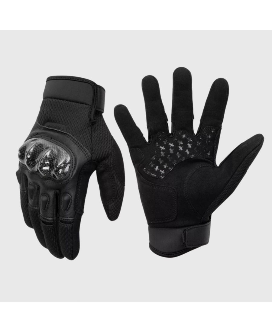 

Мужские мотоциклетные перчатки с сенсорным экраном, перчатки для активного отдыха с усиленными костяшками пальцев для езды на велосипеде и занятий мотоспортом Alpine Swiss, Black