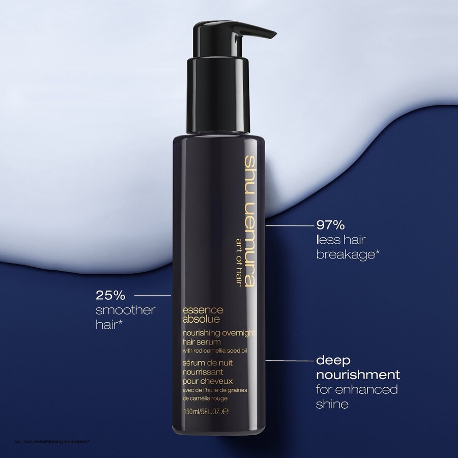 Питательная ночная сыворотка для волос Essence Absolue shu uemura, 5 oz /150 ml — фото 3