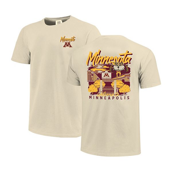 

Мужская футболка Minnesota Golden Gophers Comfort Colors с принтом кампуса Image One