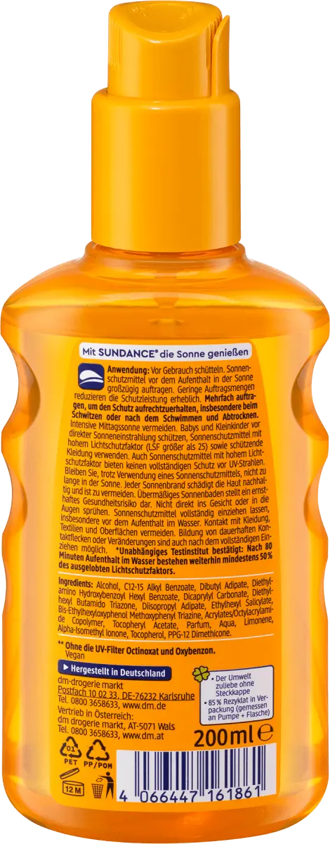 Спрей солнцезащитный прозрачный SPF 50+ 200 мл SUNDANCE — фото 2