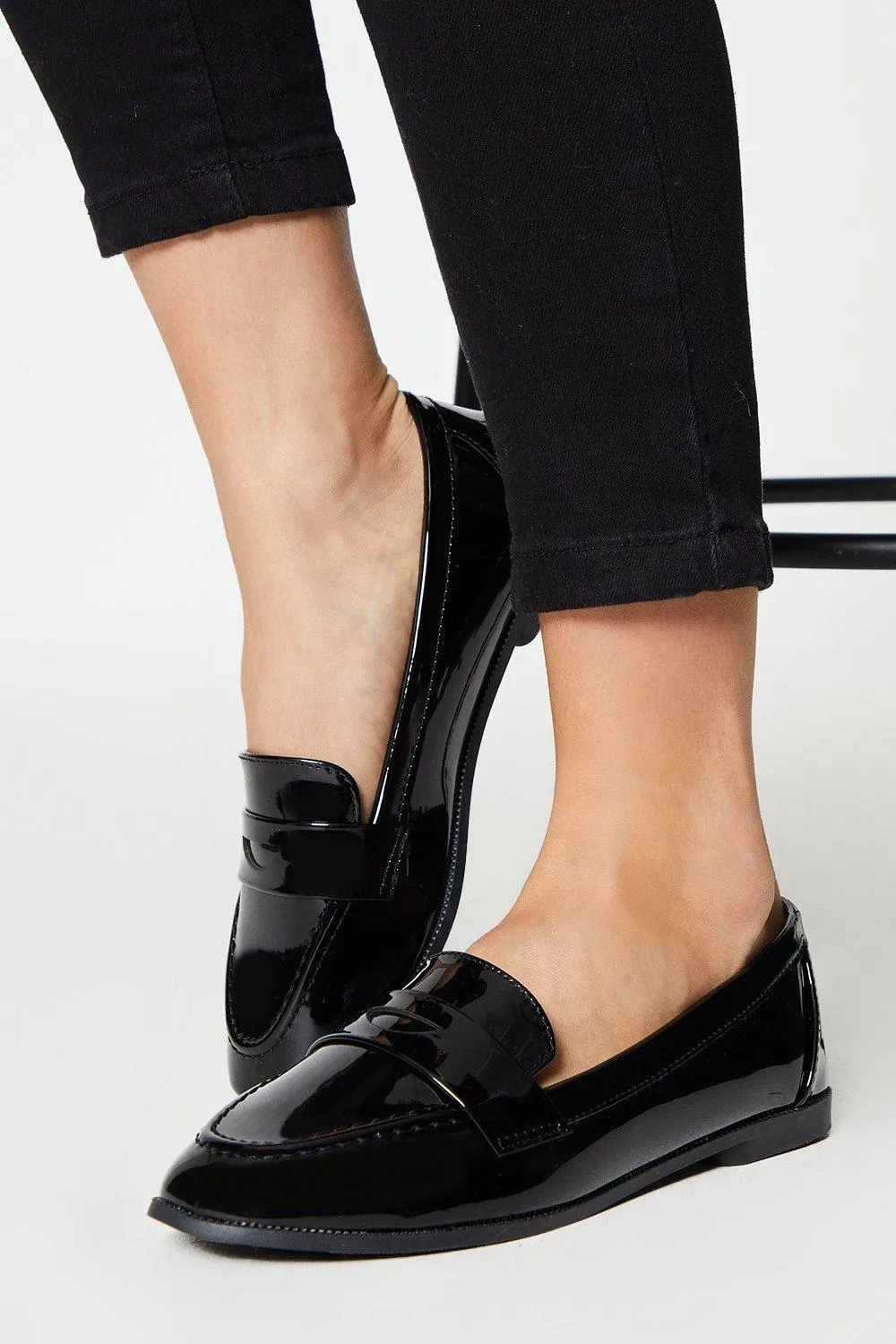 Пенни-лоферы Lana широкого кроя Dorothy Perkins, черный