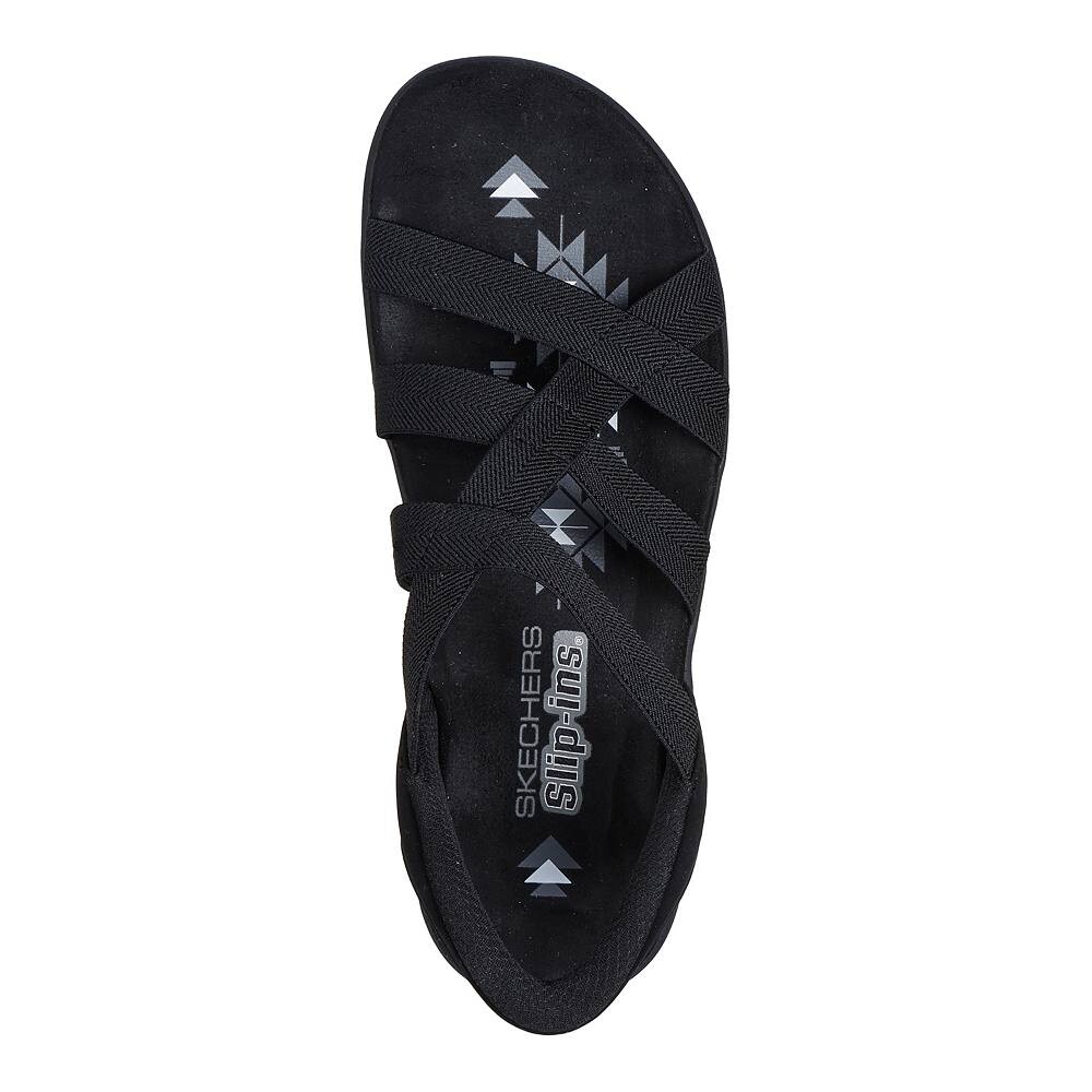 Skechers Hands Free Slip-ins Женские сандалии в стиле регги Slim Stretch Flex, цвет Taupe — фото 2