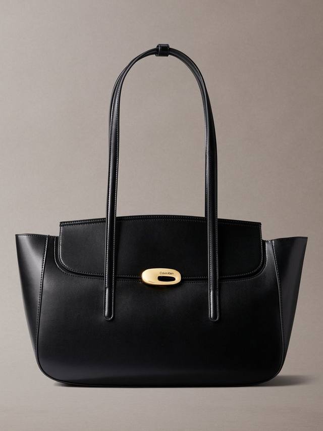 

Сумка-тоут с верхним клапаном Calvin Klein, Black/ Tumbled Deep