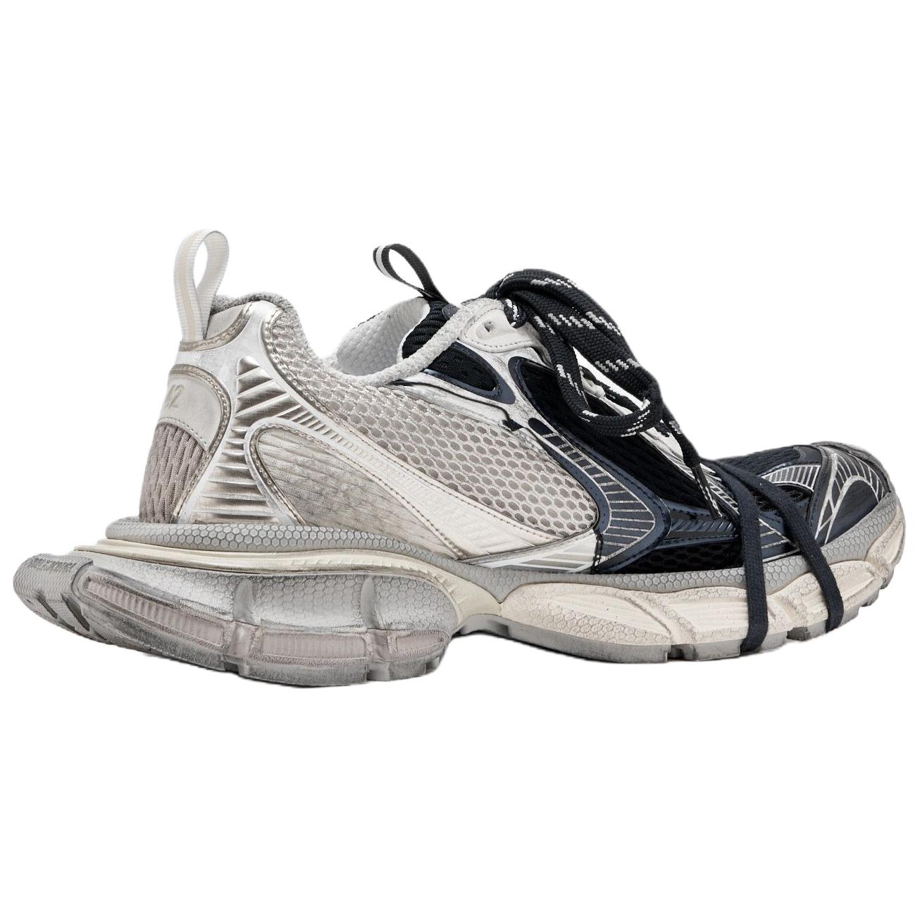 Balenciaga 3XL Split Low top Chunky кроссовки мужские черно-белые — фото 4