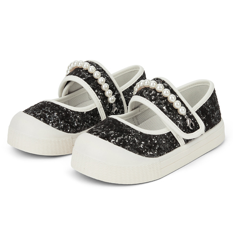 Native Shoes Marian Collection девичьи туфли принцессы Kids Lifestyle Shoes блестящие черные детские — фото 4