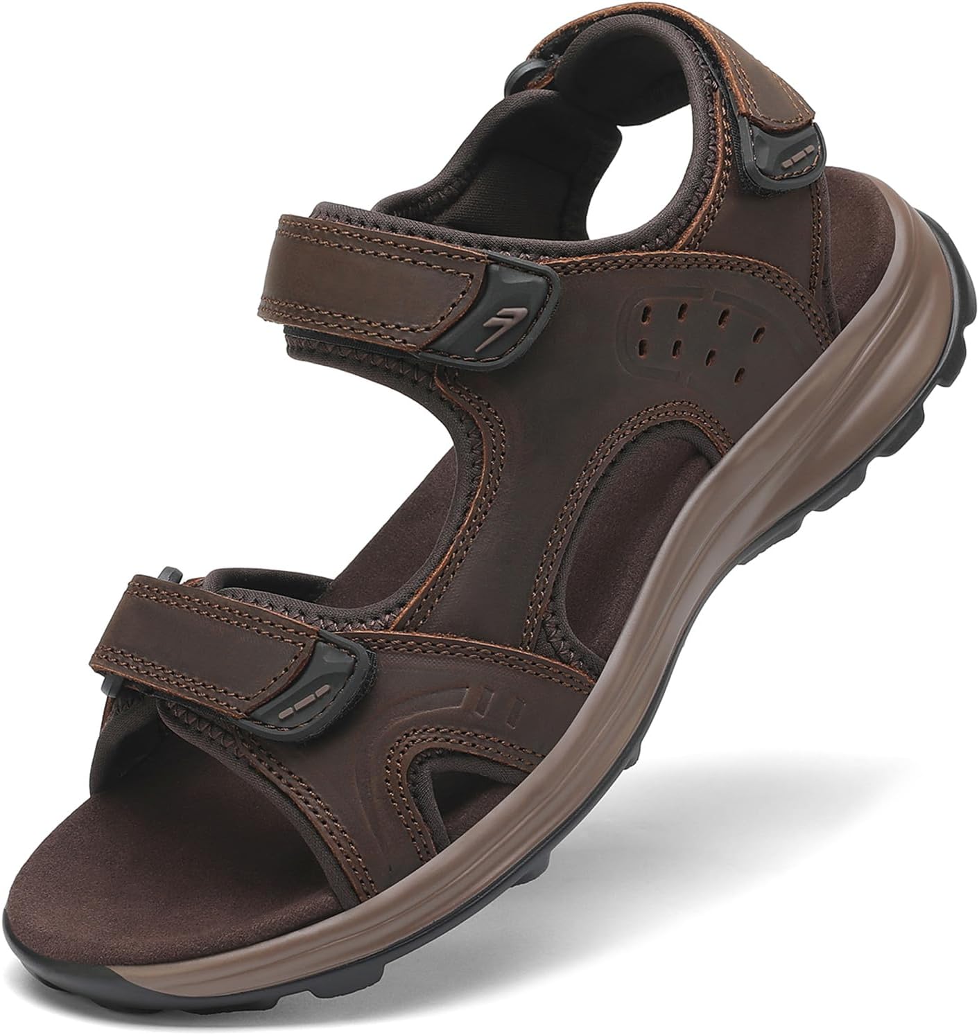 

Мужские спортивные сандалии FLARUT для активного отдыха, сандалии для походов, открытые сандалии для ходьбы, летние пляжные водные туфли, темно-коричневый