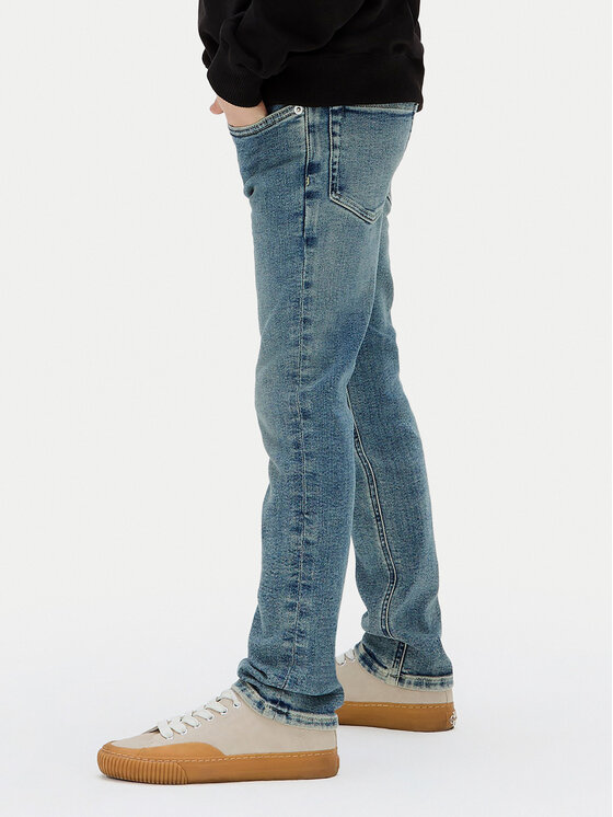 Облегающие джинсы IB0IB02189 D Calvin Klein Jeans, синий — фото 3