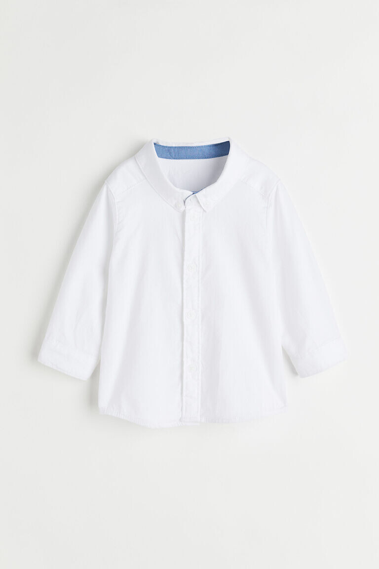 

Хлопчатобумажную рубашку H&M, белый