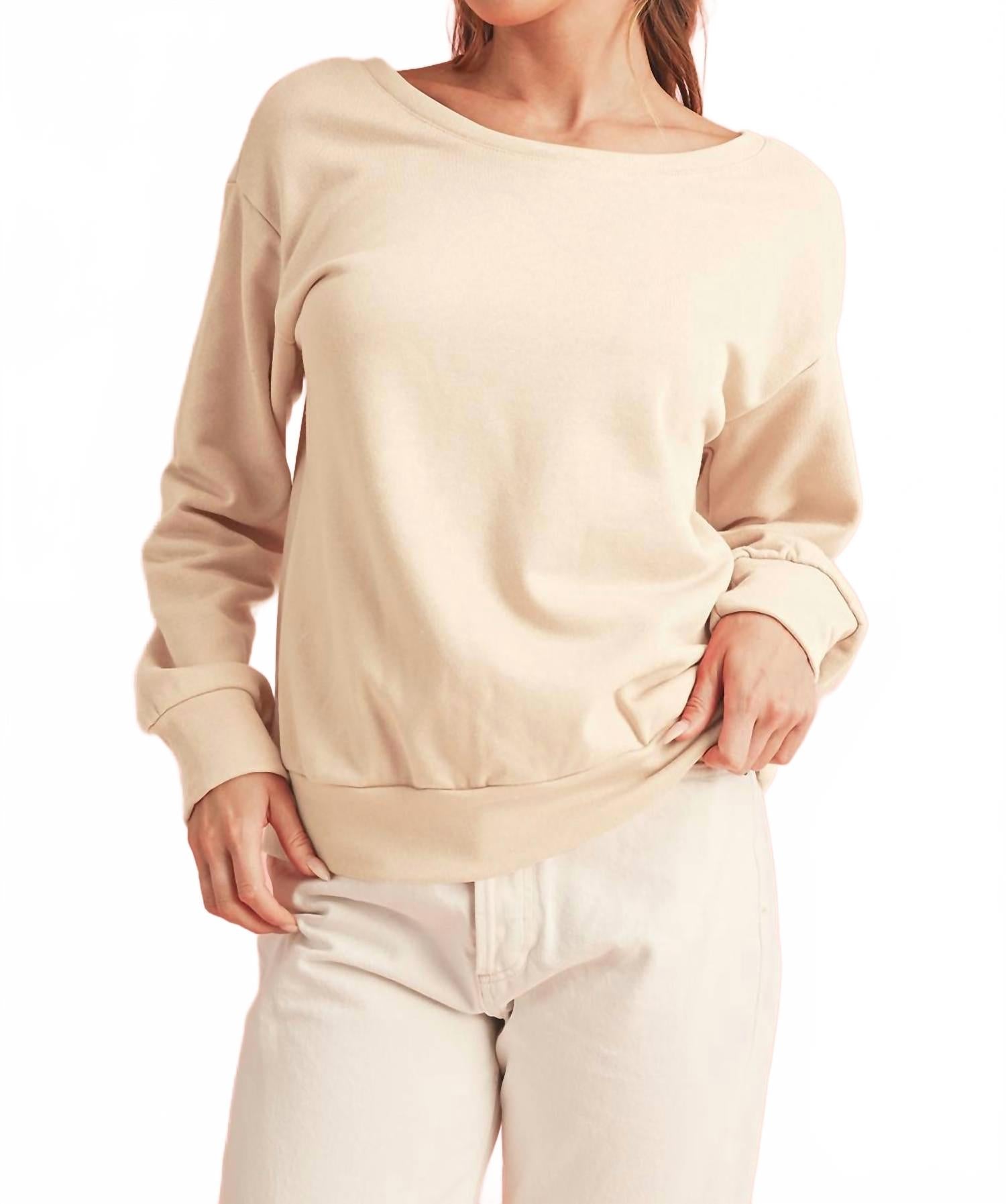 

Shewin Толстовка с круглым вырезом и бантом, абрикосового цвета