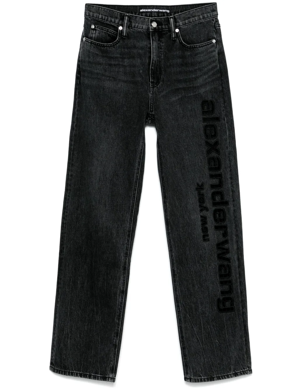 

Джинсы с логотипом Alexander Wang, черный