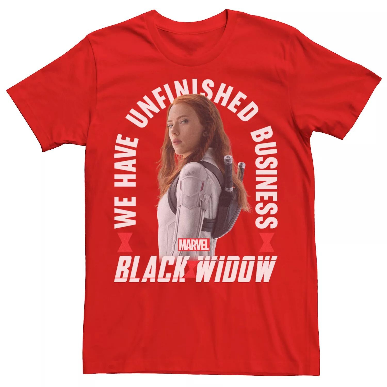 

Мужская футболка с незаконченным деловым портретом Black Widow Marvel