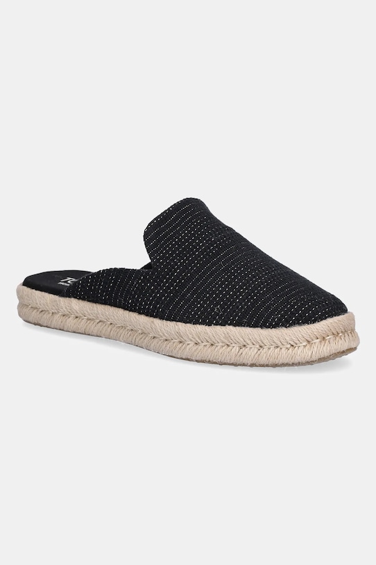 Эспадрильи METALLIC LINEN STRIPE Toms, черный