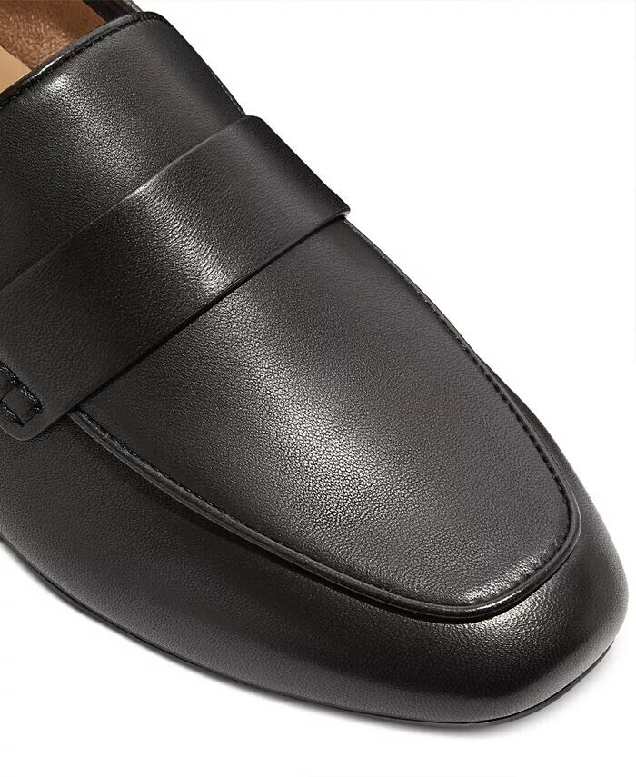 Женские лоферы из мягкой кожи Delicato на плоской подошве FitFlop, черный — фото 3
