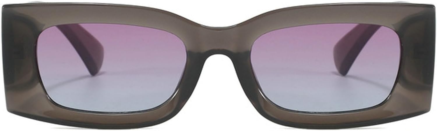 

Прямоугольные солнцезащитные очки для женщин и мужчин, модные ретро-очки, зеленые солнцезащитные очки в стиле 90-х, винтажные солнцезащитные очки в квадратной оправе mincl, Gray Purple