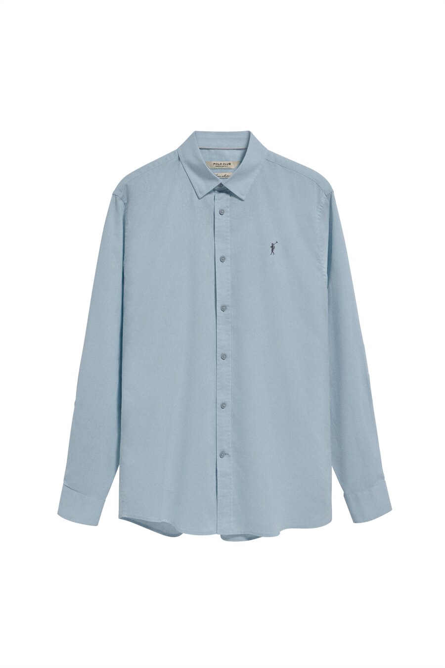 

Рубашка на пуговицах классического кроя Polo Club, светло-голубой