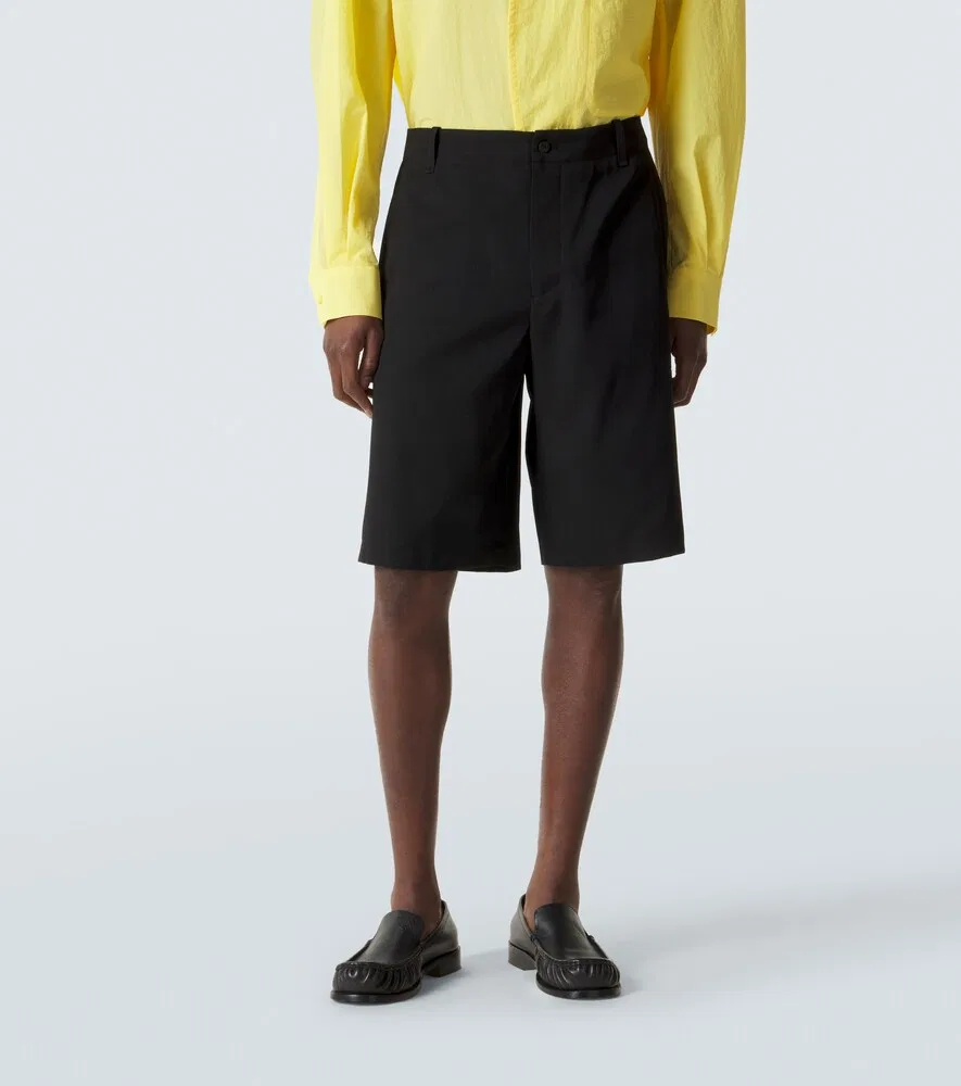 Шорты-бермуды из натуральной шерсти Camargue Jacquemus, черный — фото 3
