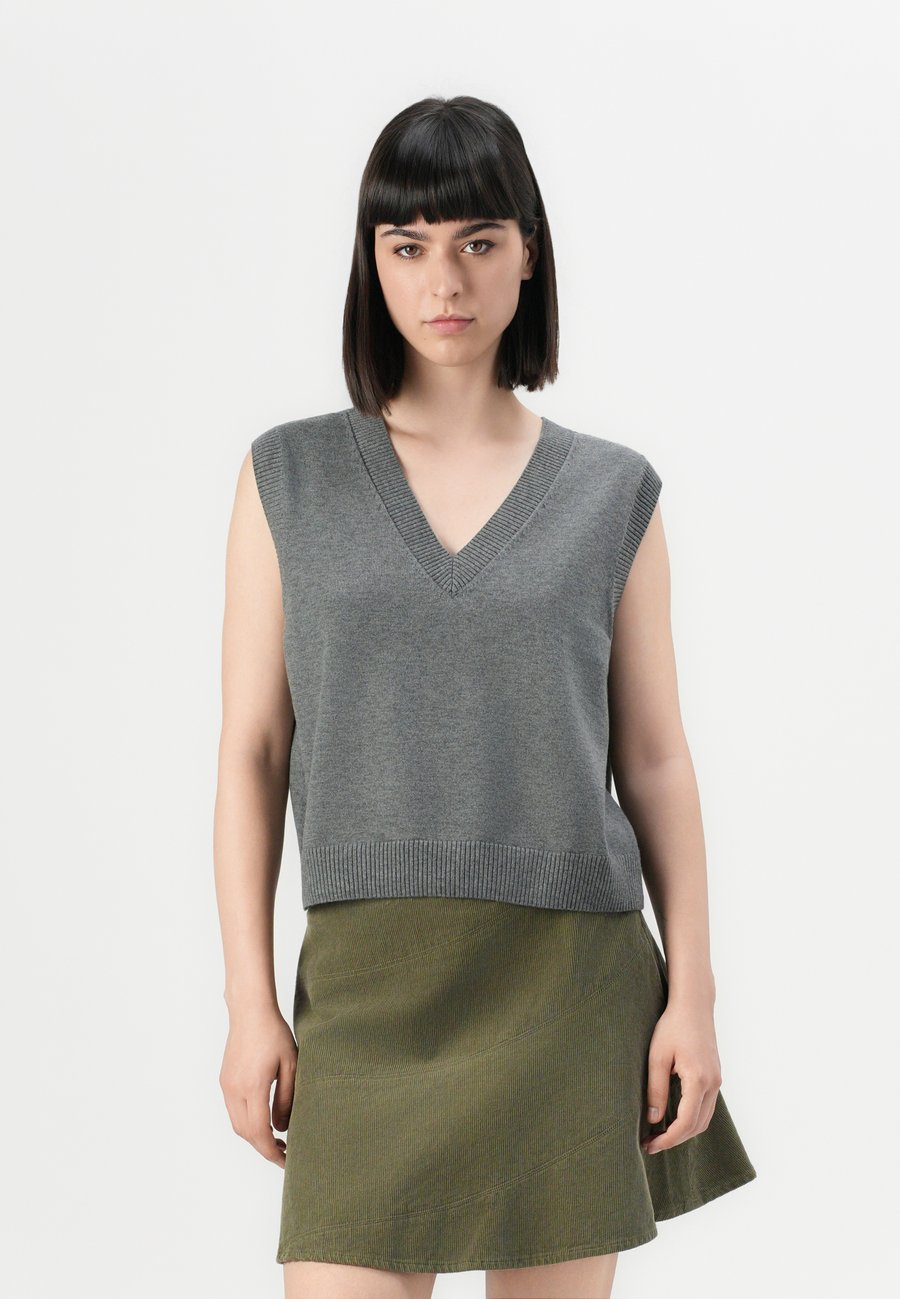 

Джемпер ONLY ONLCOCO LIFE VNECK VEST, Medium Grey/Mottled Grey