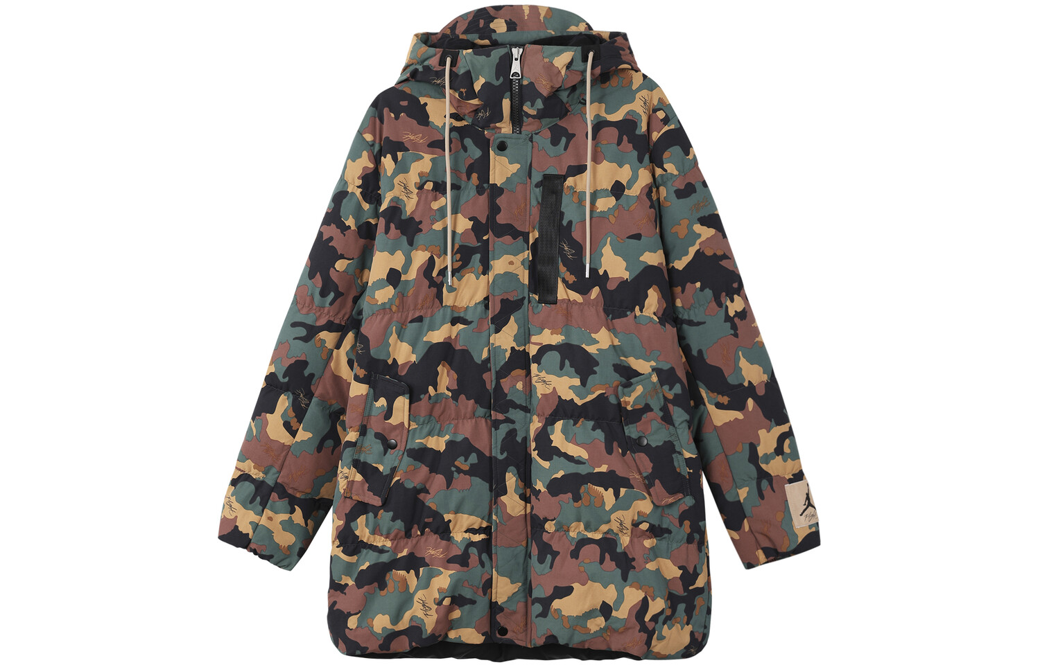 

Flight Heritage Down Jacket Men Green Camouflage Jordan, зеленый