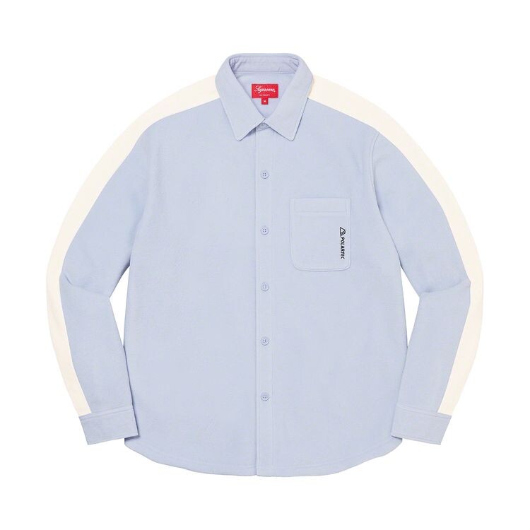 

Рубашка Supreme Polartec Shirt Light Blue, синий