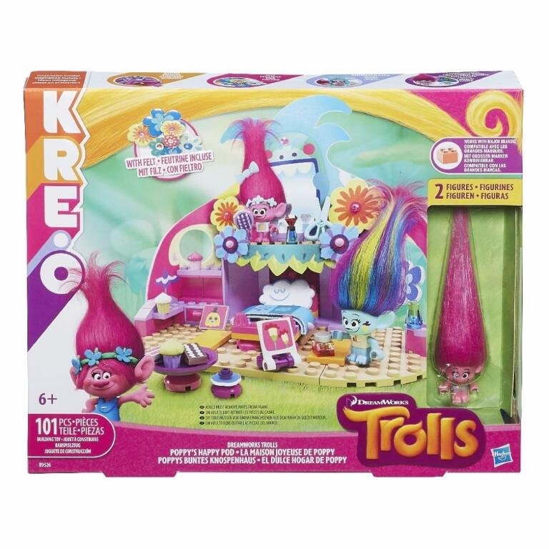 

Тролли, блоки «Счастливый дом Поппи», B9526 Hasbro