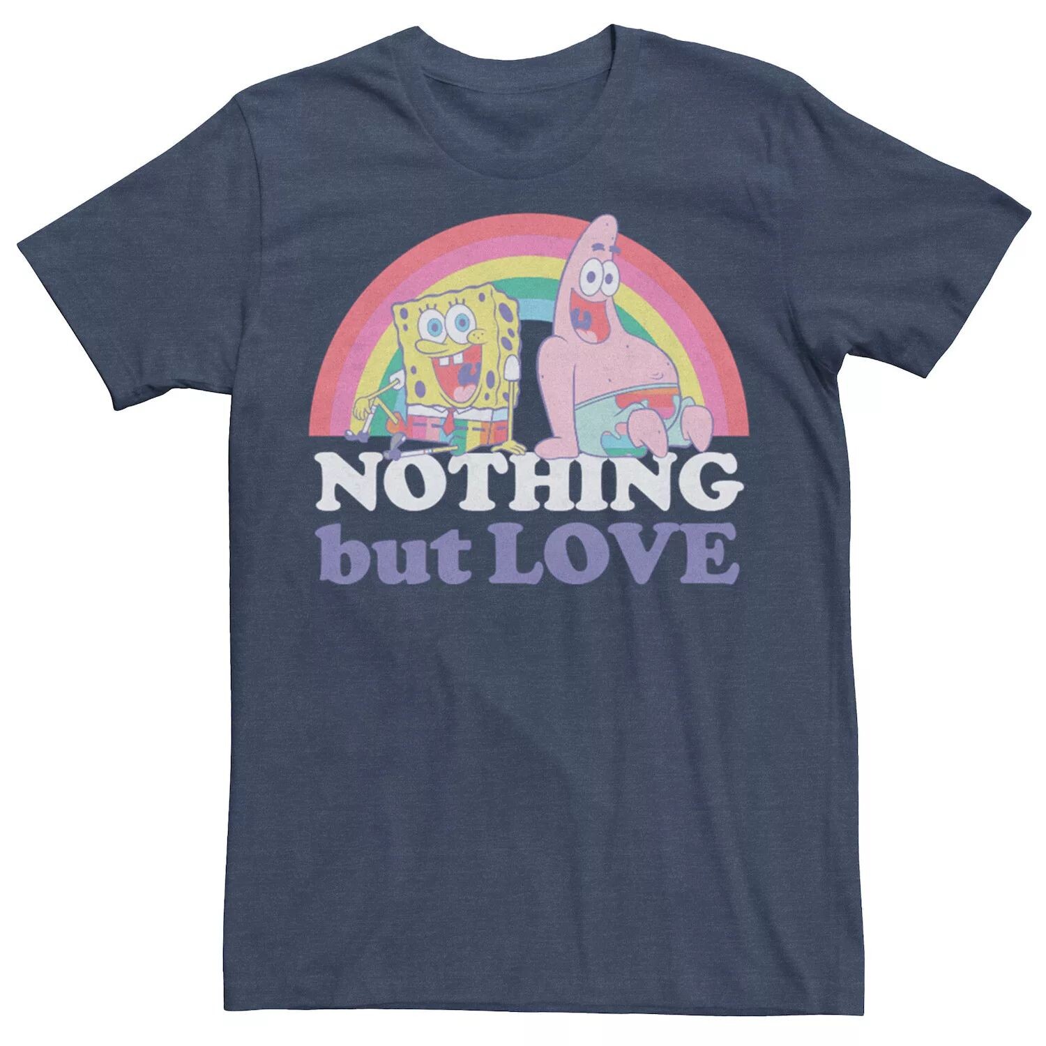 

Мужская футболка Sponge Bob SquarePants Pride Nothing But Love Rainbow Licensed Character