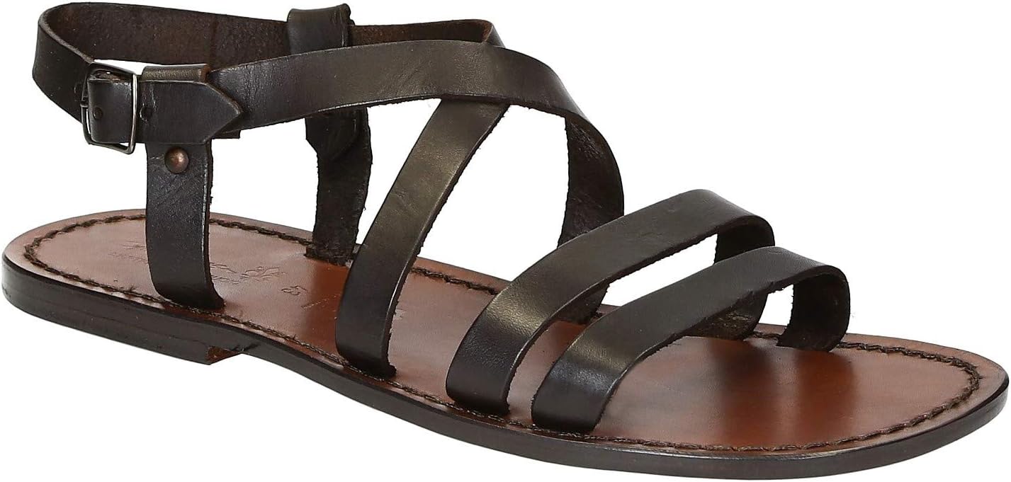 

Мужские сандалии Franciscan из винтажной кожи Gianluca - L'Artigiano Del Cuoio, темно-коричневый