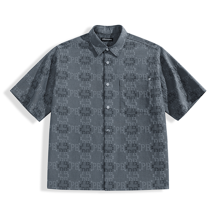 

PEACEBIRD MEN Рубашка мужская Dark Gray 1