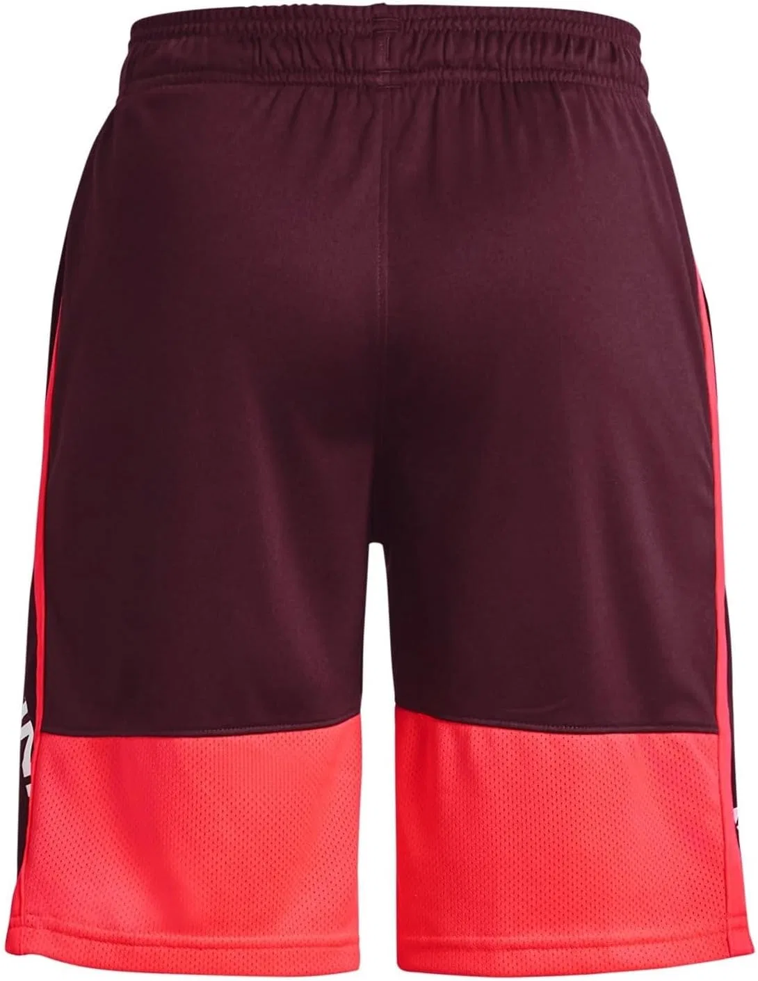 Детские шорты Under Armour Stunt 3.0, (602) Dark Maroon/Beta/White — фото 3