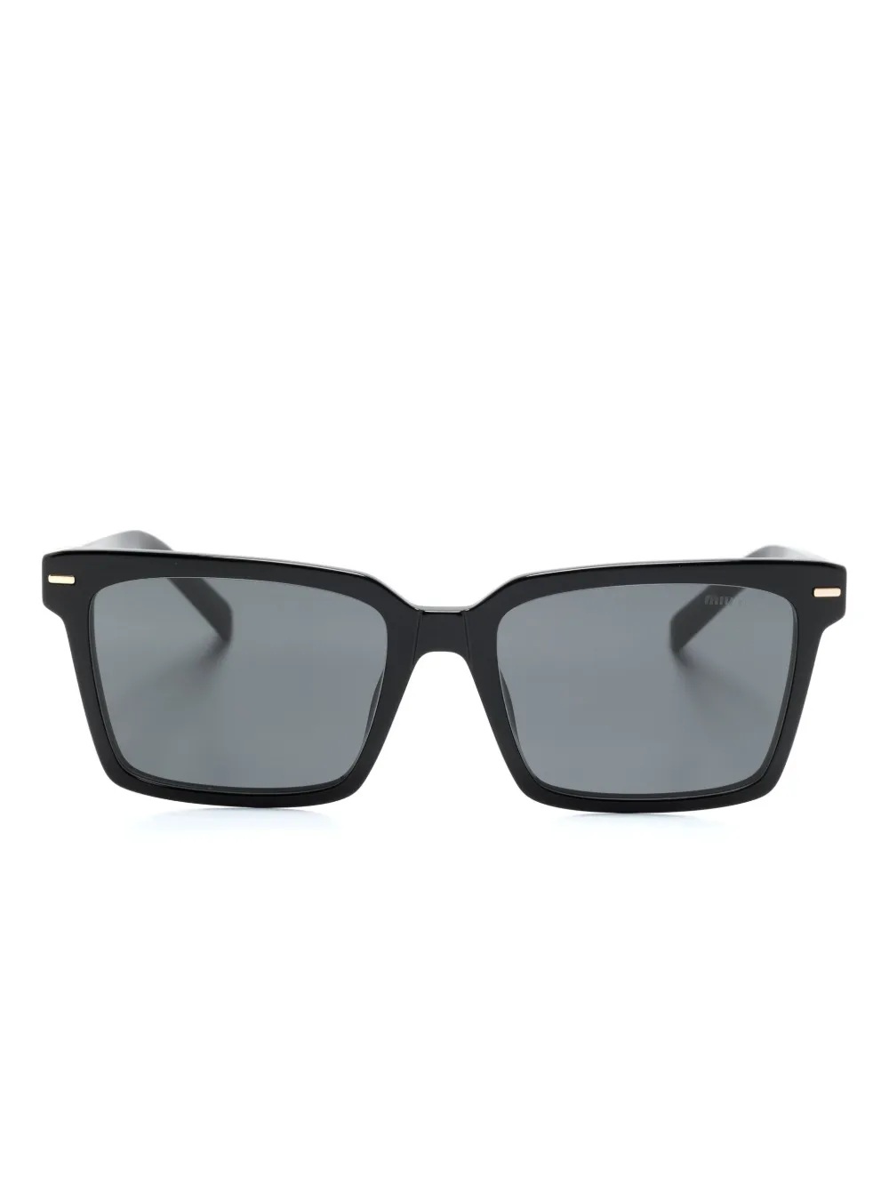 

Солнцезащитные очки в прямоугольной оправе Miu Miu Eyewear, черный