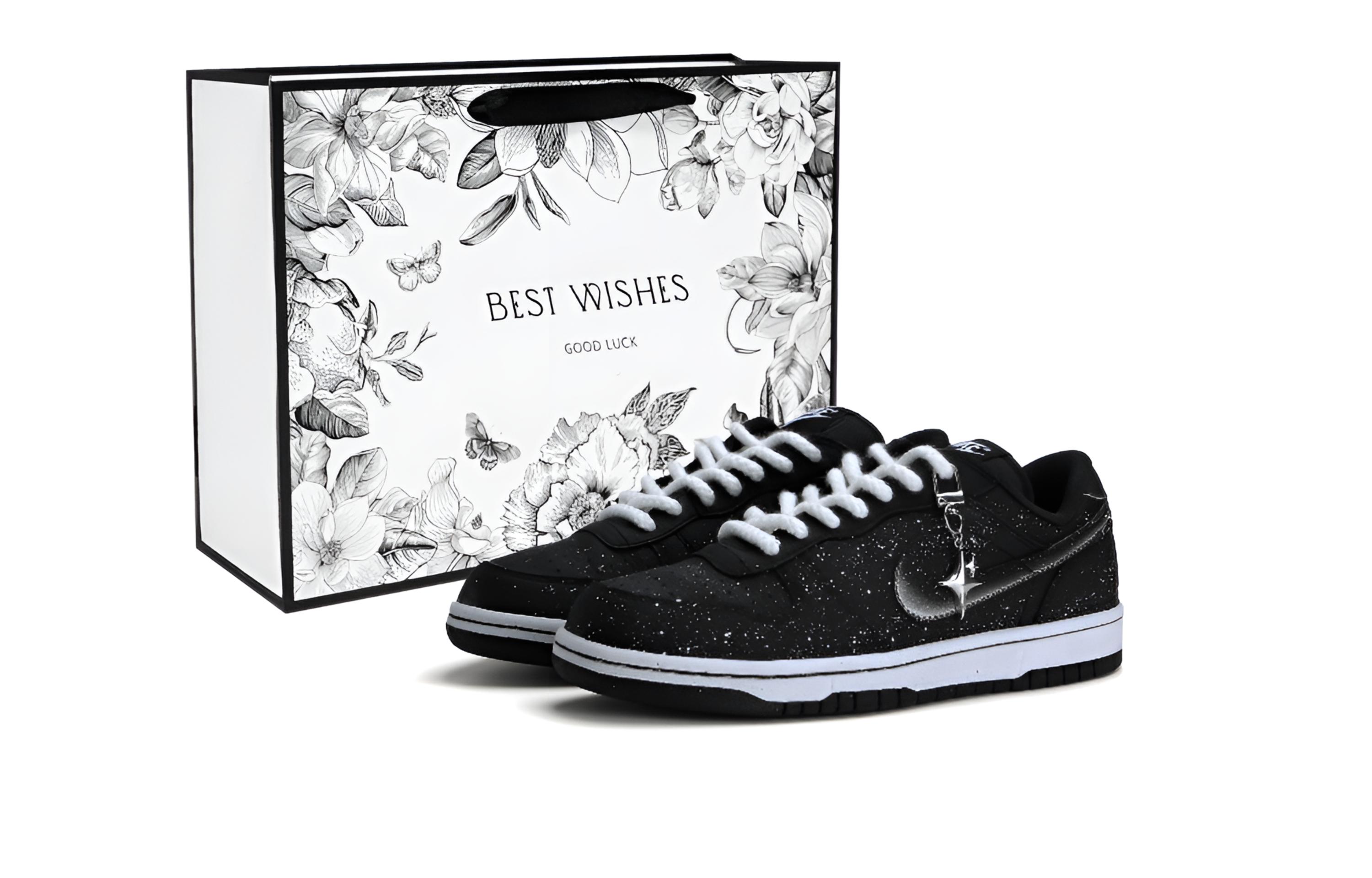 

Nike Большие устойчивые к истиранию дышащие низкие кроссовки для скейтбординга унисекс черные