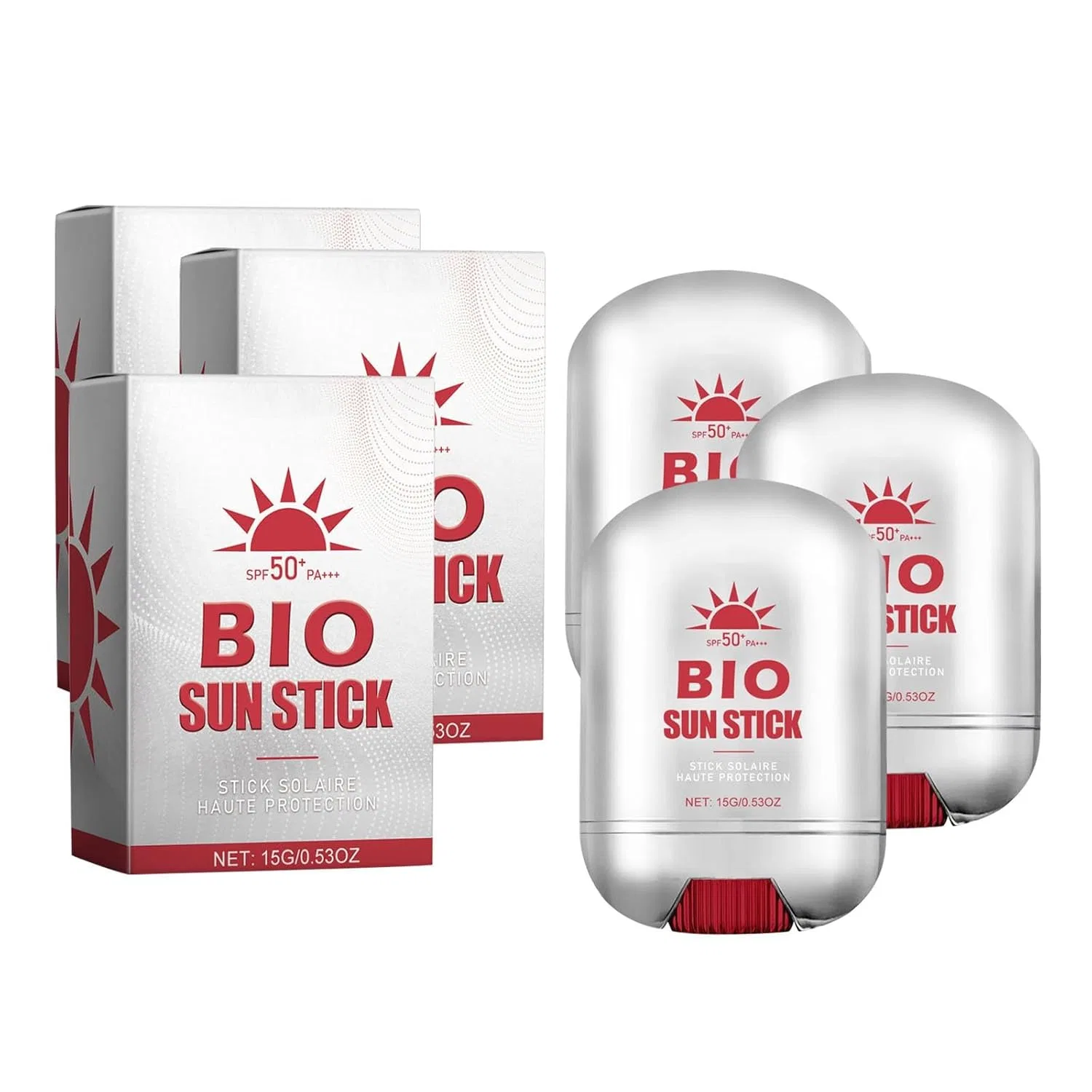 Солнцезащитный стик SPF 50 для лица и тела, 3 шт. Generisch, 3 Stück