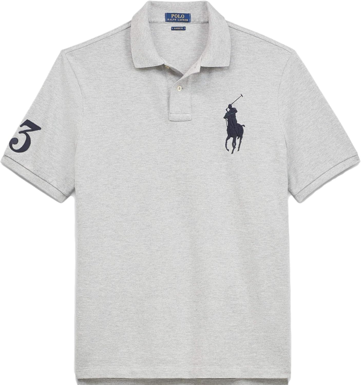 

POLO RALPH LAUREN Мужская классическая поло с сеткой Big Pony, Ralph Lauren Grey Heather, Серый, POLO RALPH LAUREN Мужская классическая поло с сеткой Big Pony, Ralph Lauren Grey Heather