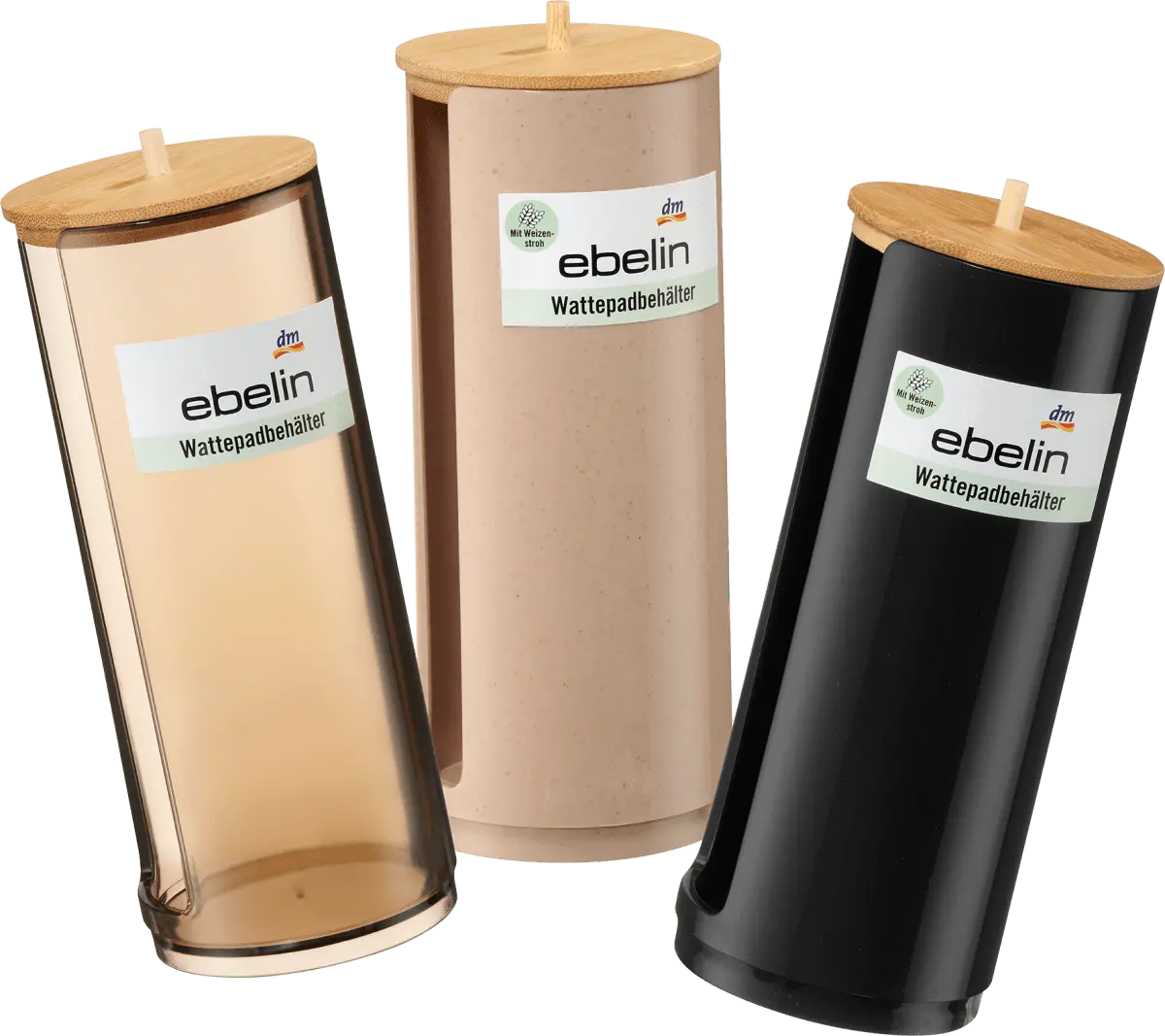 

Wattepadspender mit Bambusdeckel 1 St. ebelin
