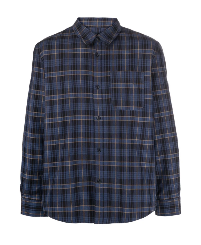 

Рубашка Trek с клетчатым рисунком A.P.C., синий