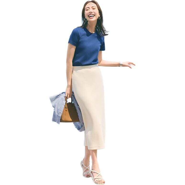 UNIQLO Женские повседневные длинные юбки, цвет Camel — фото 3