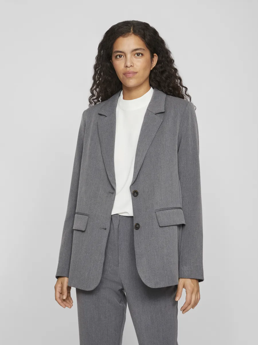 

Длинный блейзер Vila "VIVARONE LOOSE BLAZER-NOOS", серый