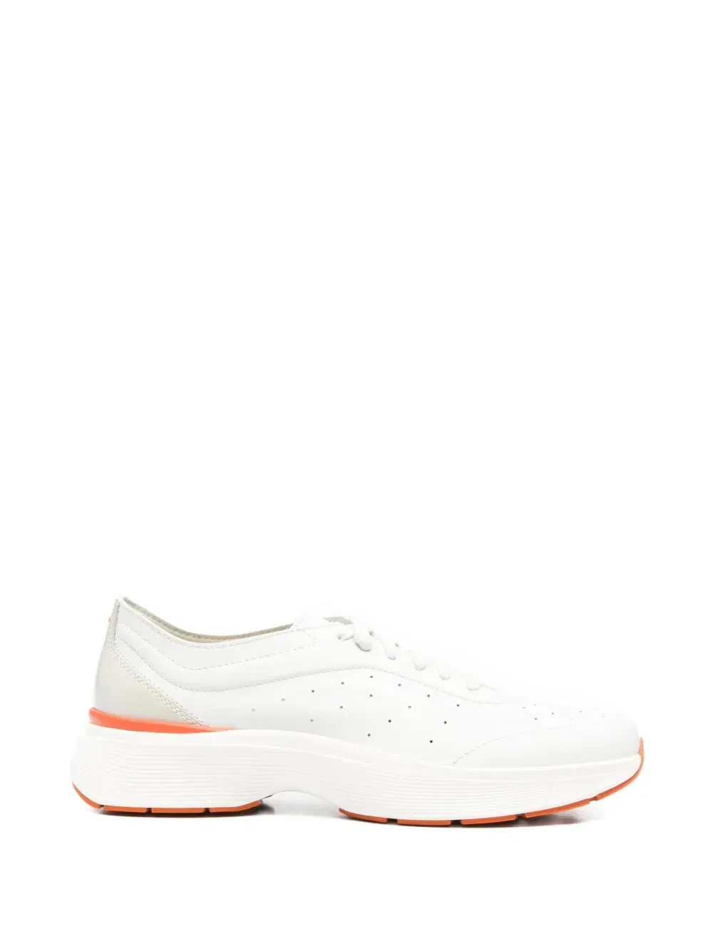 Кроссовки Easy Bounce с перфорированными вставками Santoni, белый