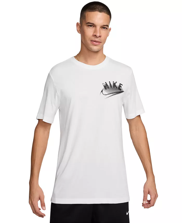 

Мужская футболка с коротким рукавом Dri-FIT Fitness и логотипом Nike, белый