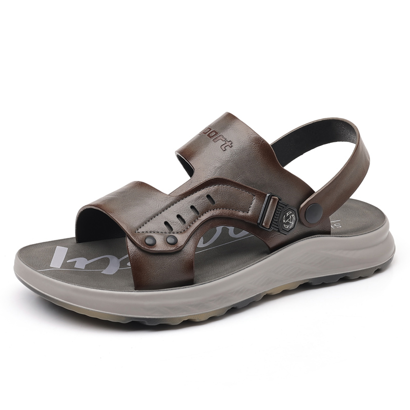 

POPULAR ROUSE PR Мужские пляжные сандалии серые, цвет Gray