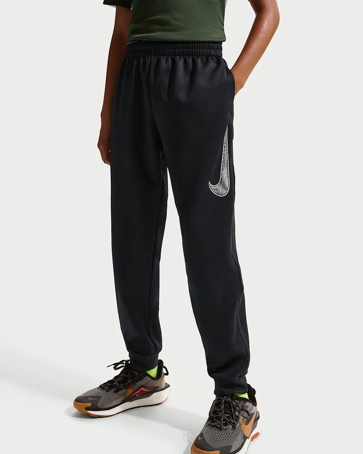 Детские тренировочные штаны Nike Multi, Black/White — фото 2