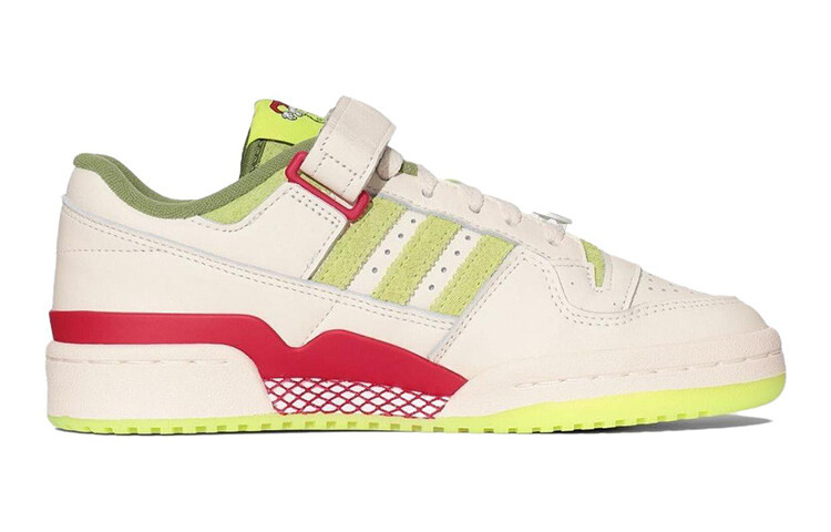 Adidas originals FORUM Series Kids Кроссовки для скейтбординга Дети, Cream White/Collegiate Red/Solar Slime — фото 2