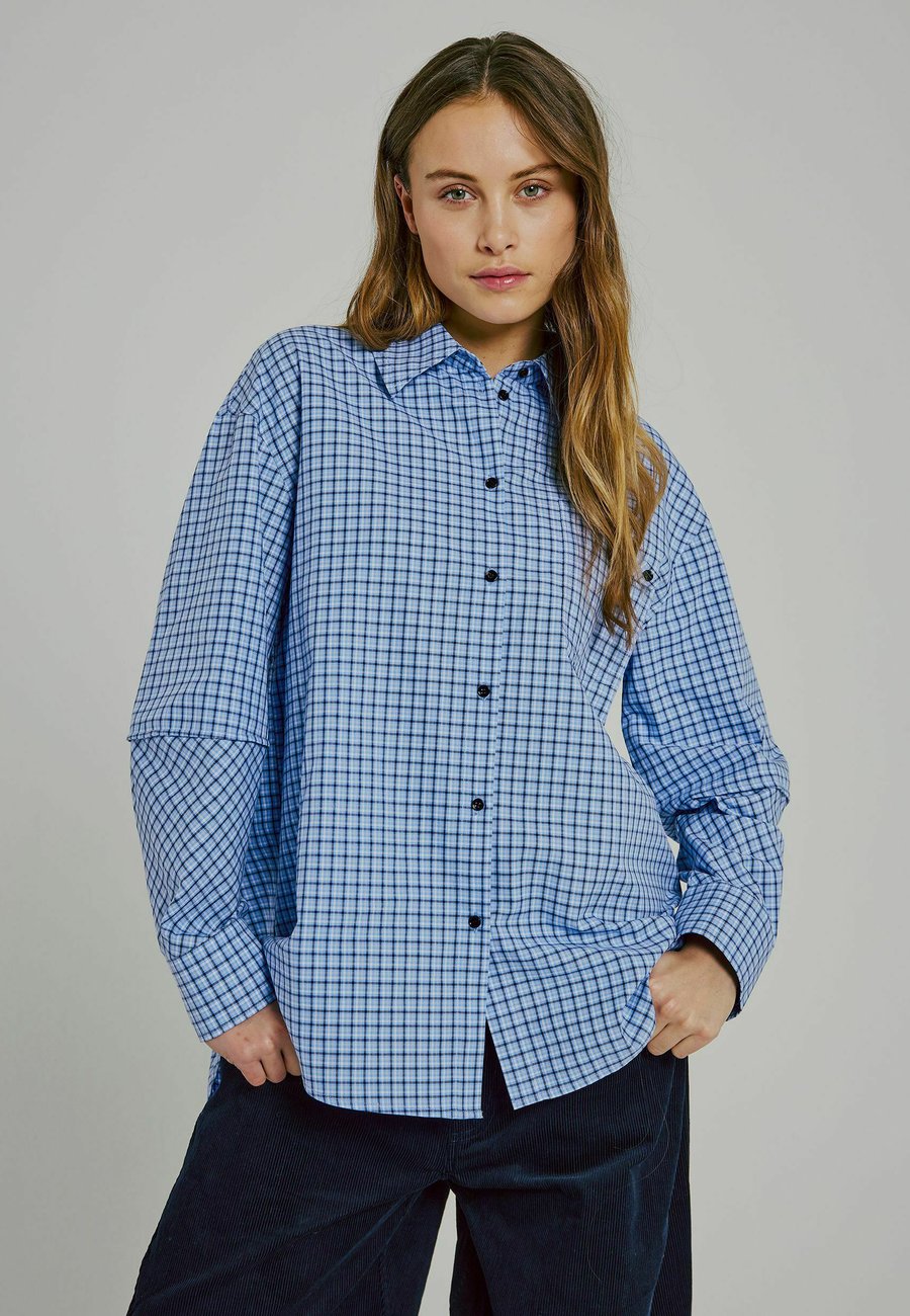 

Блуза NORR CINNAMON , Blue Check/Blue