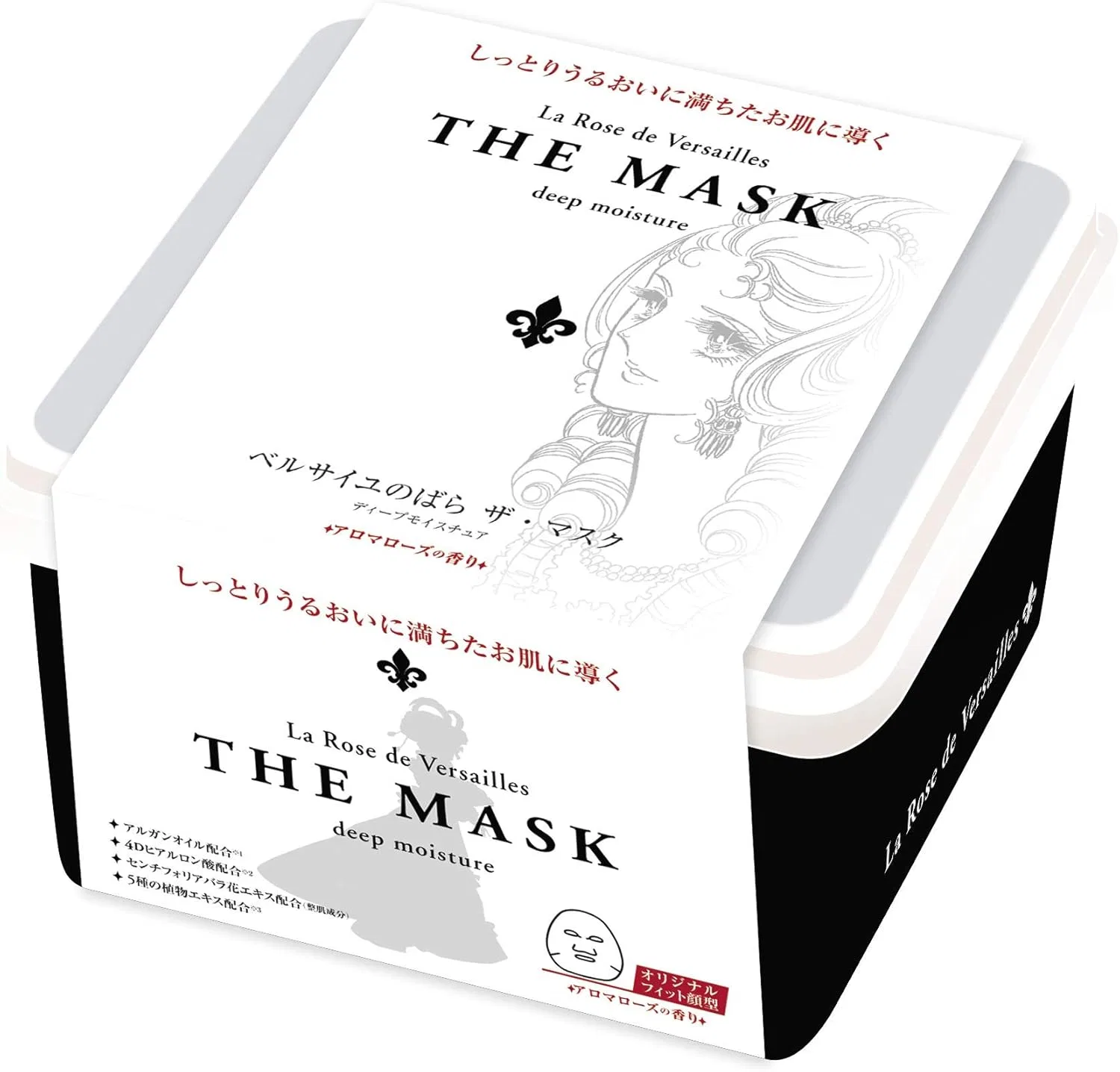 Маска для лица The Mask Deep Moisture, The Rose of Versailles, 32 шт, 450 мл, аромат розы