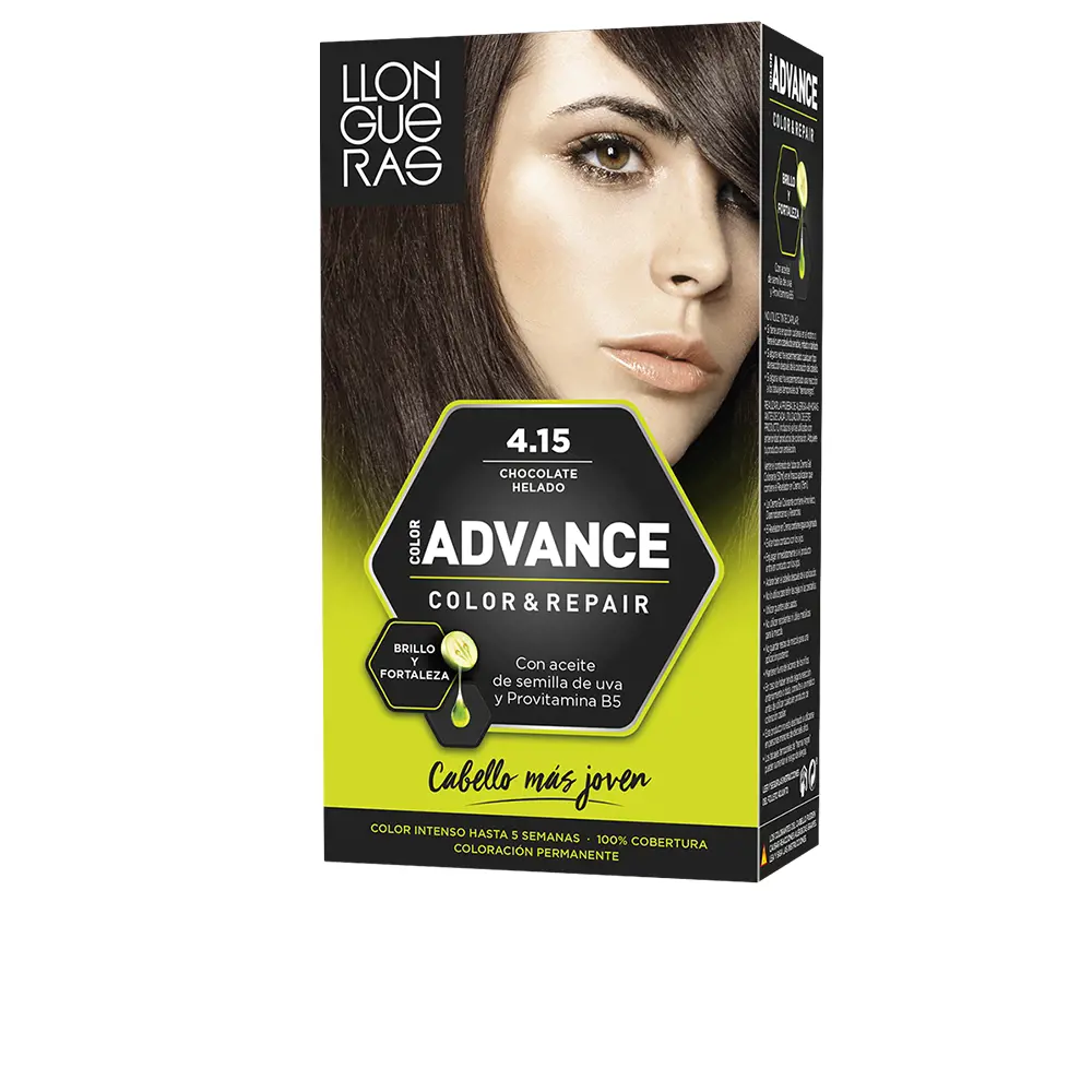 

Краска для волос Color advance Llongueras, цвет 4,15-chocolate helado, 1 шт.