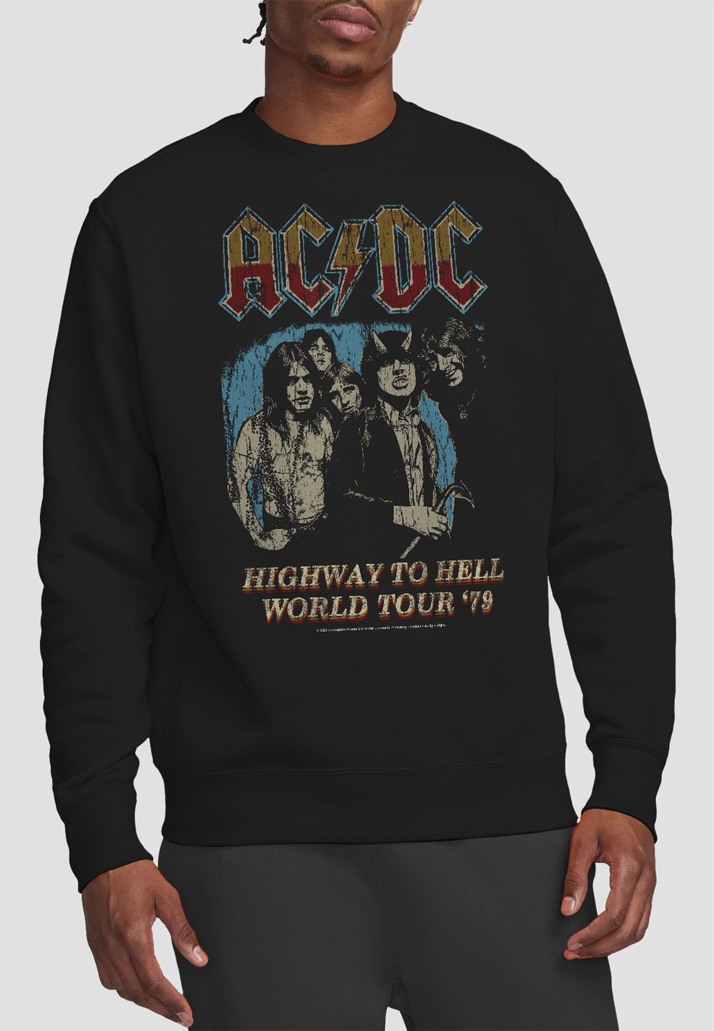 

Толстовка ACDC HIGHWAY WORLD TOUR Cotton Soul, черный