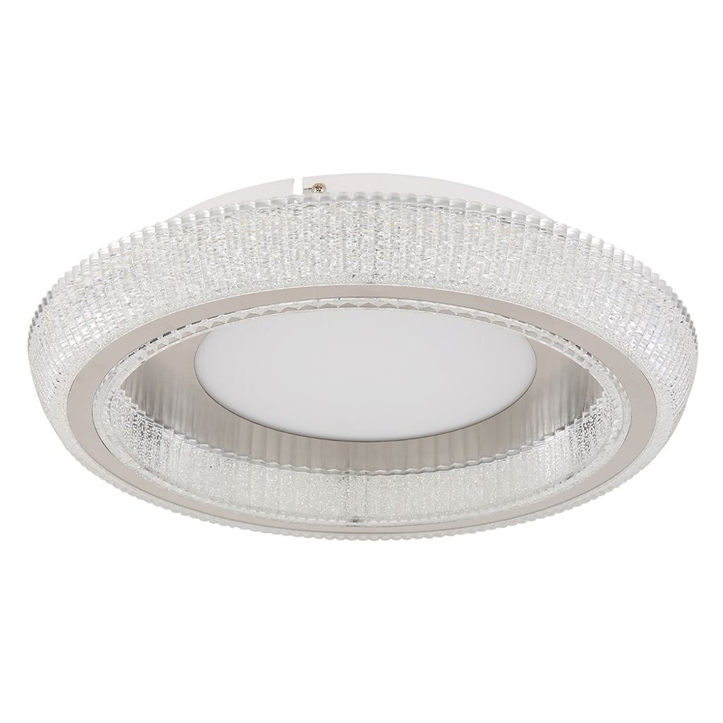 

Светодиодный потолочный светильник, кристаллы, CCT, опал, D 40 см Globo Lighting, белый