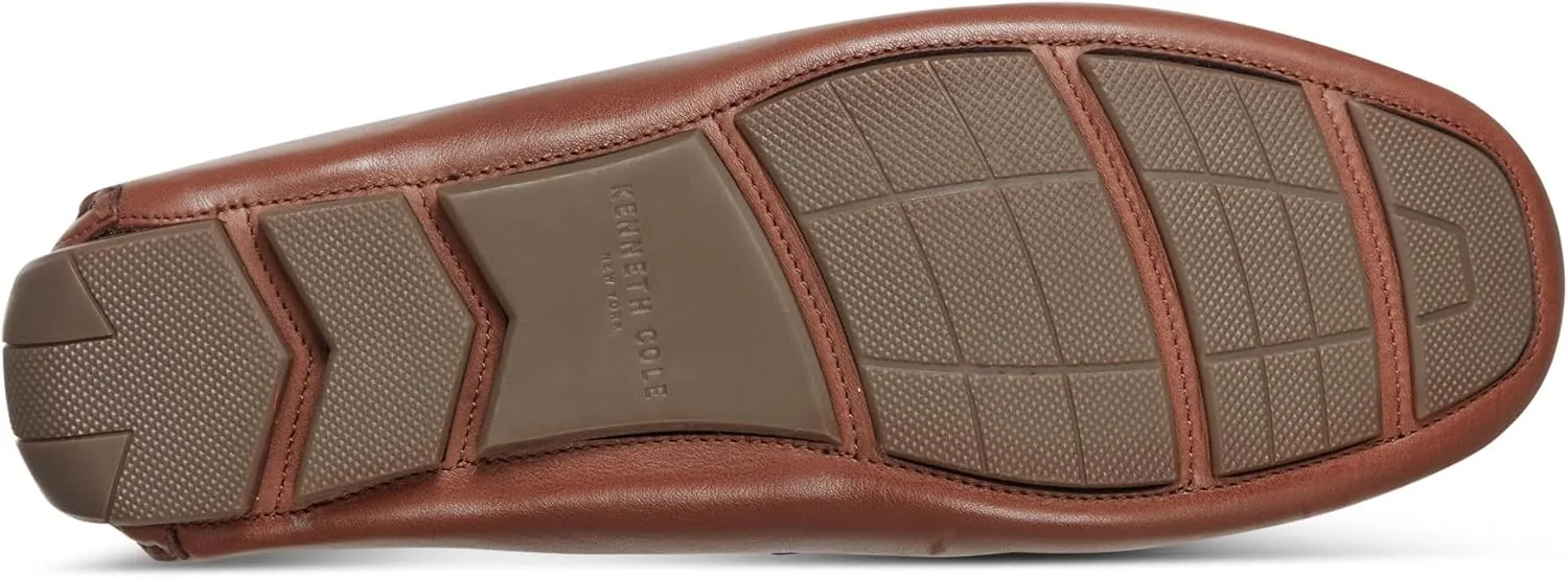 Мужские лоферы Kenneth Cole New York Theme Bit Detail Driver, коньячный — фото 3