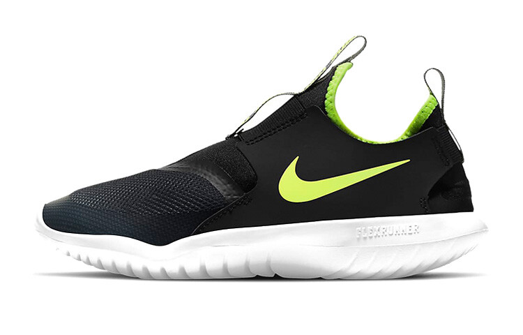 

Кроссовки Flex Runner женские с низким верхом, черные/зеленые Nike